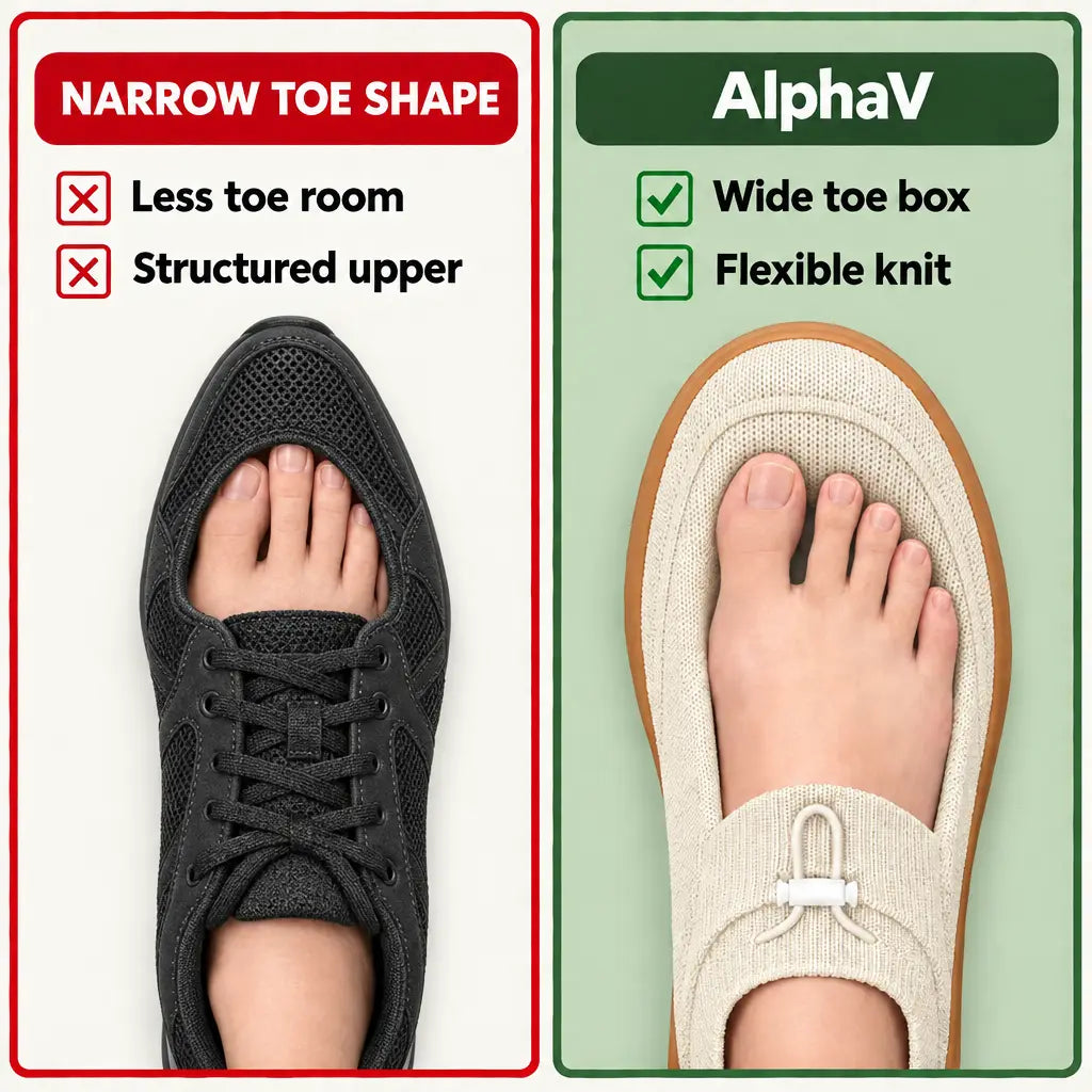 AlphaV shoe features illustration
