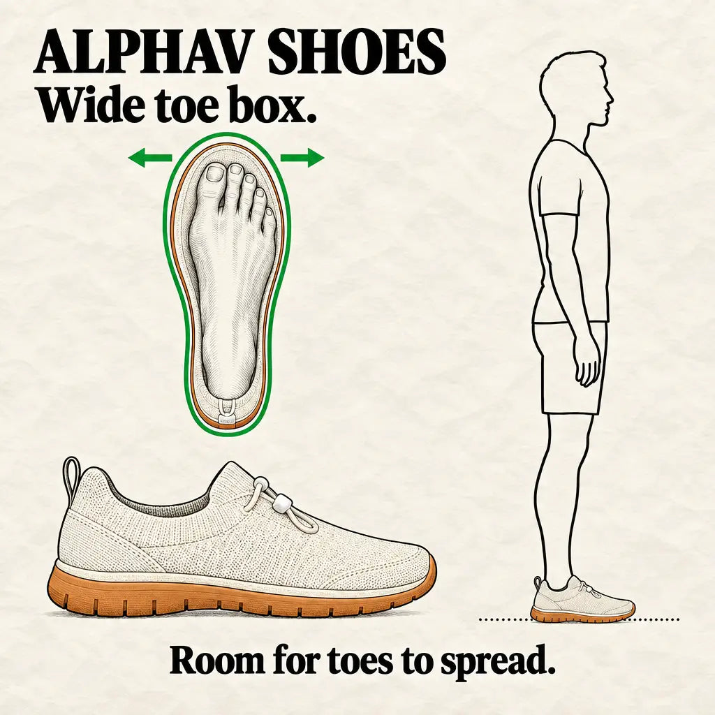 AlphaV wide toe-box illustration