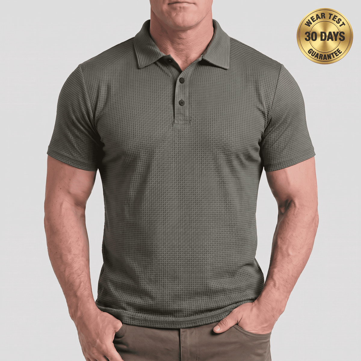 Polo AlphaV Fit — Diseñado para hombres con barriga
