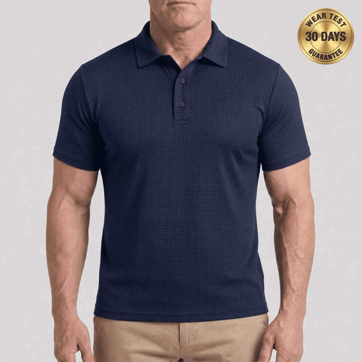 Polo AlphaV Fit — Diseñado para hombres con barriga