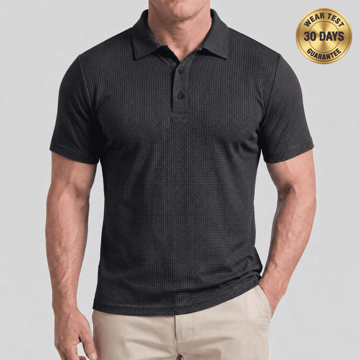 Polo AlphaV Fit — Diseñado para hombres con barriga