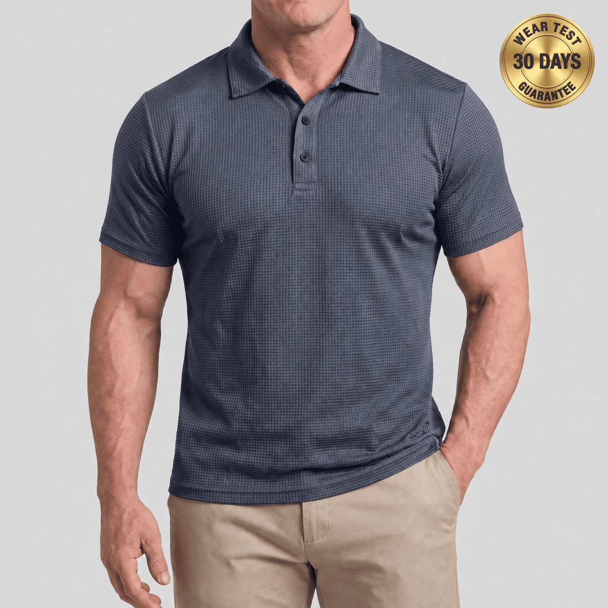 Polo AlphaV Fit — Diseñado para hombres con barriga