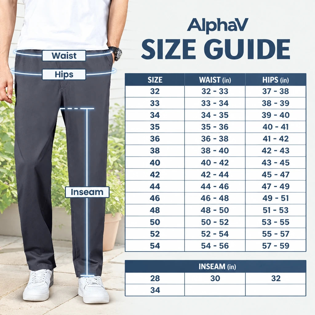 AlphaV — size guide