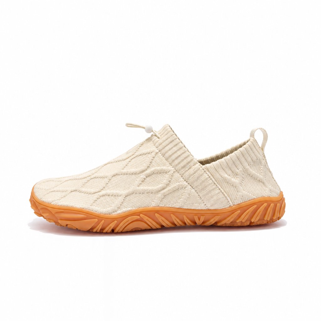 AlphaV Comfort Knit Shoes — Cream