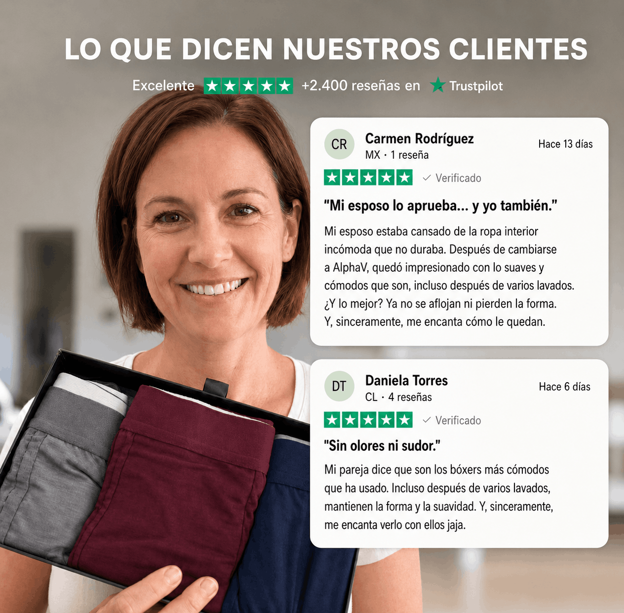 Bóxers de fibra de bambú premium (nuevos colores)