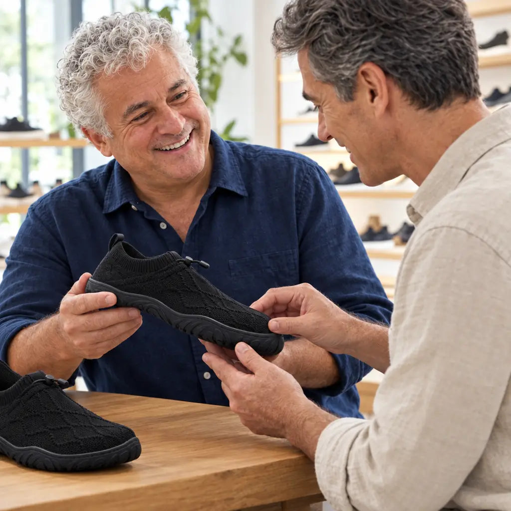 AlphaV shoe design demonstration with fictional models